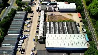 Burnt Mill Industrial Estate , Harlow, Essex   and beyond FROM THE SKY   JUNE 2023