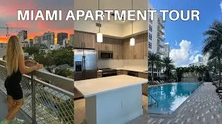 MIAMI empty apartment tour 2022 | 2 bedroom 1,100 sq ft in midtown in a luxury building