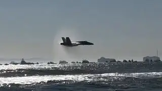 F 18 high speed low pass (blue angels)