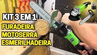 Esmerilhadeira 3 em 1 TECEPO que é MOTOSERRA e FURADEIRA - Vale a pena?