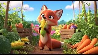 Learn 20 Sweet Vegetables Names with Fox | Educational Song for Kids
