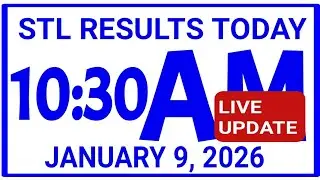 Stl results today 10:30am draw January 9, 2026 stl swer3 swer4 pares pcso stl