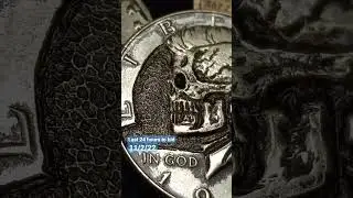 5 hours into this piece #skull #art #coins