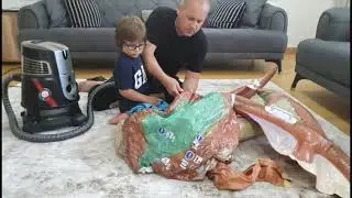 Fatih Selim robot süpürge ile Tutunmalı Kanatlı Dinazor Binici şişirdi,ama havuza gidemedi neden?