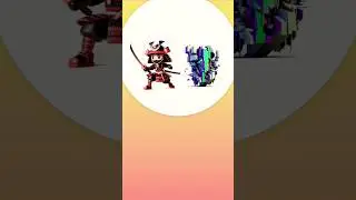 Animash Transition Samurai + Glitch #animash #shorts #transition #samurai #glitch