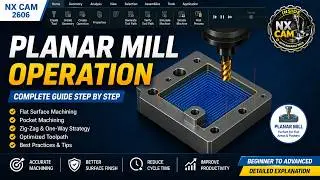 NX CAM session4 Planar mill operation by N.V.Patil #NXCAM