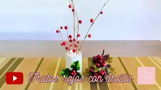 🍒 ¡Frutos rojos con arcilla! 🍒 / Manualidades rápidas, fáciles y útiles / TITA Y MITA