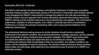 Wilderness EMT  WEMT  Free Practice Test And Answers Updated