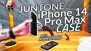 Juntone iPhone 14 Pro Max Phone Case with Kickstand [Compatible with MagSafe]