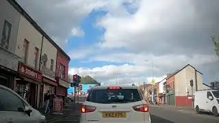Driving within suburban of Belfast city northern ireland