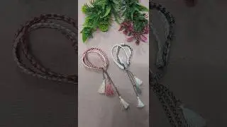 How to make silk thread bracelet | DIY Bracelet | #youtubeshorts  #yshorts #silkthreadaccessories