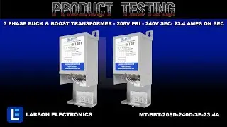 3 Phase Buck & Boost Transformer - 208V Primary - 240V Secondary - 23.4 Amps on Secondary - 50/60Hz