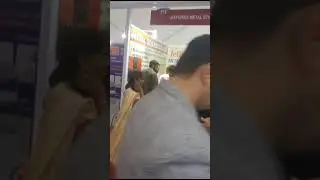 metal stickers stall  in exhibition