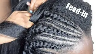 How To Feed-In Braids on Short Natural 4C Hair