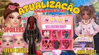 🚨 UPDATE DE VALENTINE&rsquo;S DAY DO DTI ! Spoilers, C&oacute;digos e Nova Quest? | Roblox Dress To Impress
