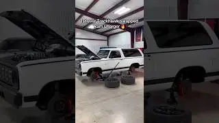 Fully Trackhawk Swapped 1985 RamCharger 😳🔥 #trackhawk #custom #ramcharger #1of1 #shorts #viral
