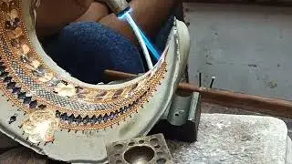 How choker soldering is done?soldering to a complete choker work #goldvibes #goldchokerwork
