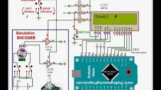 Arduino Encoder Simulation in Proteus