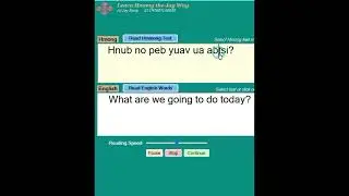 What are we going to do today in Hmong #english #hmong #askiv