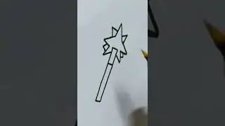 Wand drawing #Shorts #brushpendrawing #ytshorts