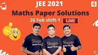 JEE Main feb 26th shift 1 Maths memory based full paper solutions with simple tricks | Skyget
