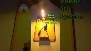 Boost Volt Power with Gear System 😱 DC Motor Power Generator #dcmotor #shorts #gear