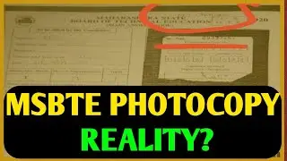 MSBTE Photocopy Reality || What About MSBTE Carry On || MSBTE New Update ||