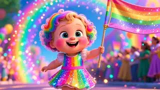 Baby&rsquo;s Rainbow Parade 🌈🎉 Fun Kids Song | Toddler Color Adventure & Nursery Rhyme