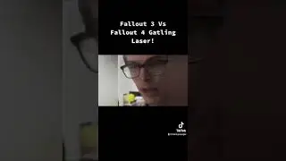 Fallout 3 Vs Fallout 4 Gatling Laser!