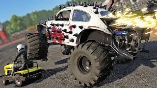 Wreckfest MONSTER TRUCK Flattens EVERYTHING! - Wreckfest Bugzilla
