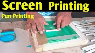 PEN SCREEN PRINTING | Screen Printing at Home 🔥🔥