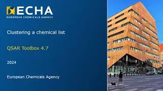30: QSAR Toolbox: Clustering a chemical list