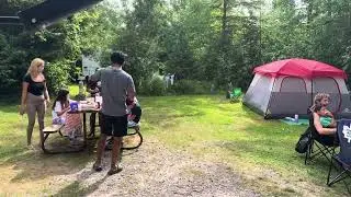 Breakfast time in our camp site at Emily provincial park