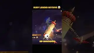 🔥 Upcoming Ruby Legend Skydive Animation 🤯💀| Free Fire #shorts