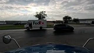 Leaving a Walmart DC in Wisconsin in a DOT Foods truck.