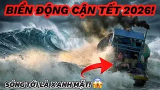 Biển Động Kinh Hoàng Cận Tết 2026 Ở Bình Thuận! Ngư Dân Xanh Mặt, Đứng Không Nổi Khi Thấy Sóng Tới!