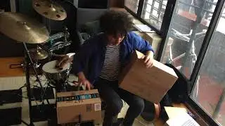 John Hadfield percussion solo on Cardboard Box