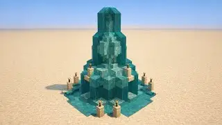 Minecraft Water Fountain Build Tutorial | Easy Survival Friendly Design