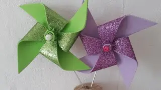 🌸tuto mousse🌸 : moulin a vent de printemps