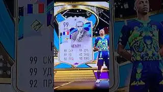 THIERRY HENRY 🇫🇷[99] COVER STAR ICON #fifa23 #thierryhenry  #eafc24 #goat #shorts #coverstar