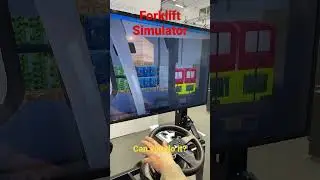 Forklift driver in Simulator - loading
