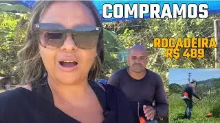 Rotina compramos uma Roçadeira para nossa casa na roça e demos água as vacas