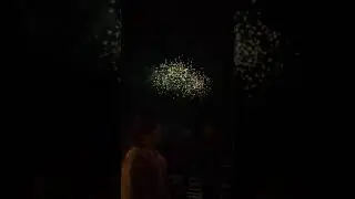 Lit fire work display ony whitby holiday! !