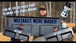 $6 rust-oleum spray paint, will it bring this panel back to life?