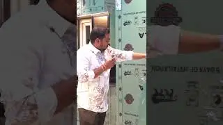 Pantry unit, customised drawers @ rolling shutter. #interiordesign #home #modularkitchen