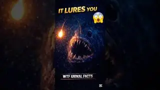 THE FISH THAT USES A GLOWING TRAP 😳🐟 | WTF ANIMAL FACTS #shorts #viralshorts