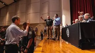 Beto O'Rourke confronts Texas leaders on response to Uvalde school shooting