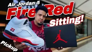 Jordan 5 Fire Red (Black Tongue) Pickup, Review & On Feet 