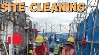 Construction site Cleaning #shorts #subscribe #shortsfeed #highrisebuildings