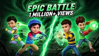 Rudra & Kicko vs Shiva & Vir the Robot boy - Epic Battle